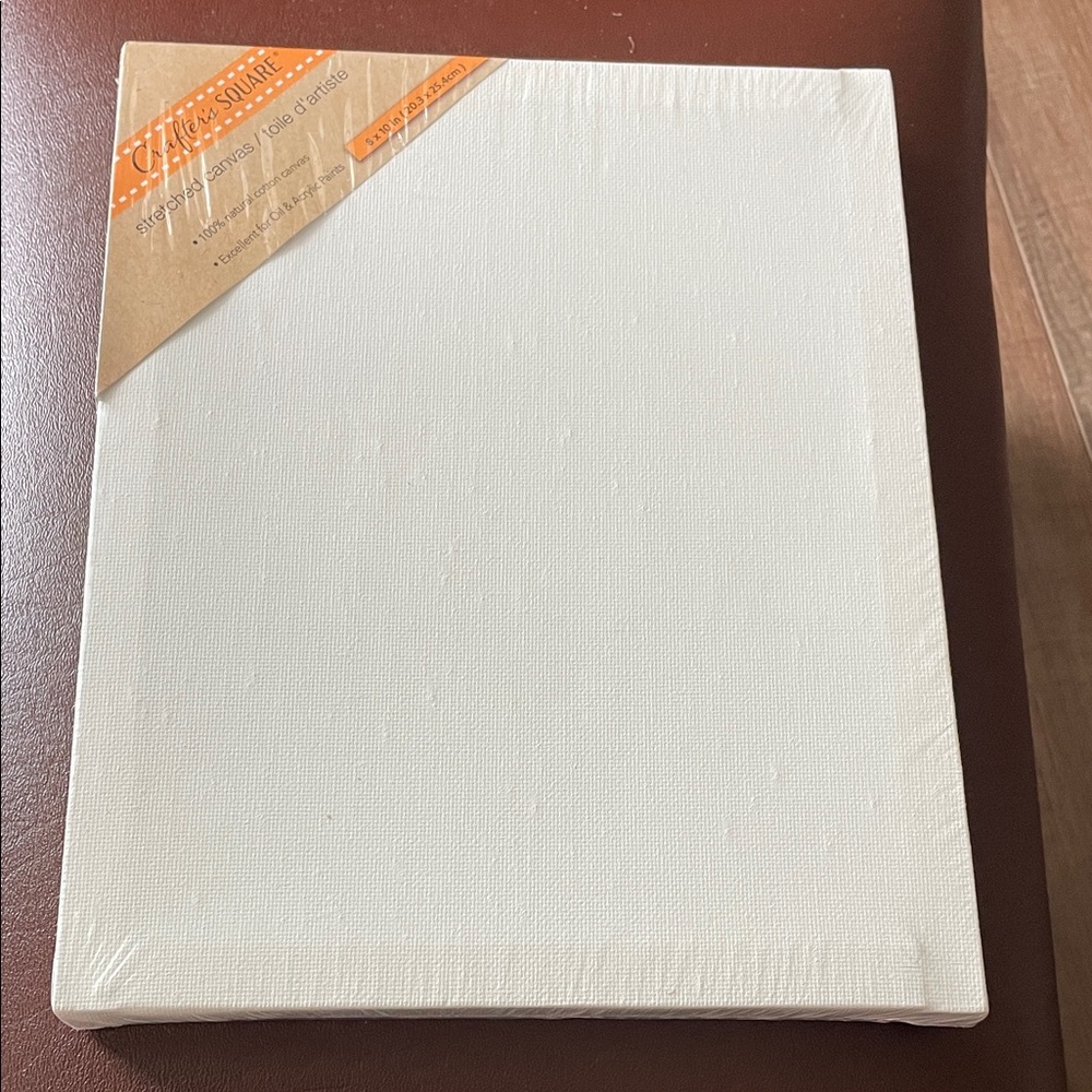 Crafter’s Square White Stretched Canvas 8” X 10”